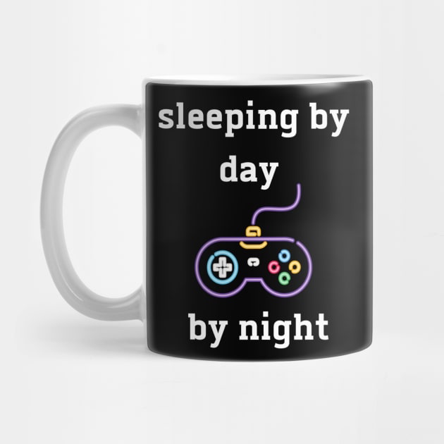 sleeping by day gaming by night by Corazzon